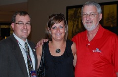 With Blake Timm (l) and Oliver Pierce at the 2009 CoSIDA Convention in San Antonio.